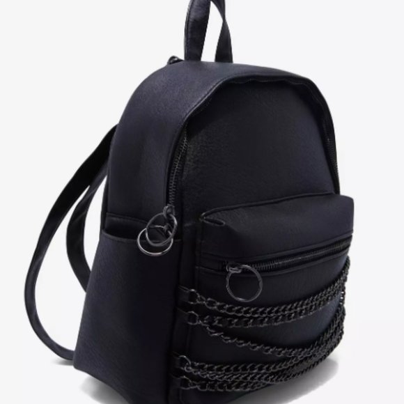 Black Chain Mini Backpack NWT - Picture 2 of 10